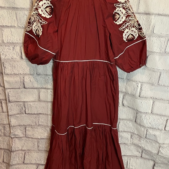 Anthropologie Gretel Embroidered Maxi Dress - Picture 7 of 11